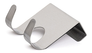 Крючок на кухонную дверцу 2 крючка 6,8x6,2x2,2см DE'NASTIA серый нержавеющая сталь 000000000001212662