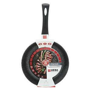 Сковорода 24см НЕВА МЕТАЛЛ ПОСУДА Granite Литая индукция алюминий 000000000001210983