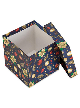 Коробка подарочная 15х15х15са ЗОЛОТАЯ МАГИЯ куб 000000000001228416