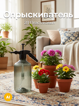 Опрыскиватель для комнатных растений 2л пластик 000000000001209220