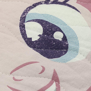 Покрывало 145*200 стеганое.100%хлопок.поплин "Непоседа"микс лицензия неон 471193 000000000001188778