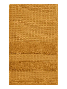 Полотенце 50x90см DE'NASTIA КРАФТ горчичный хлопок 100% 000000000001219505