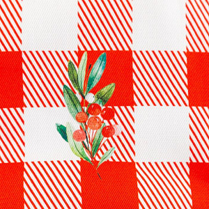 Сидушка "Этель" Christmas red flowers 42х42х7см, 100% хлопок, саржа 190гр/м2 5215710 000000000001202363