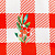 Сидушка "Этель" Christmas red flowers 42х42х7см, 100% хлопок, саржа 190гр/м2 5215710 000000000001202363