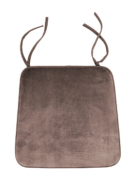 Подушка на стул 40x35x38см DE'NASTIA мемори коричневый полиэстер 000000000001154457