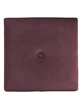 Пуфик складной 38х38х38см куб брусничный велюр 000000000001226414