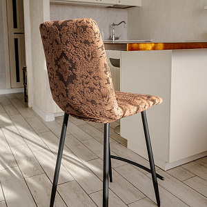 Чехол на стул 40x40x45см LUCKY коричневый Жаккард2 полиэстер 000000000001216960