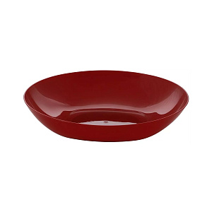 Тарелка 16х1,7см 230мл ИНТЕРМ малая рубин пластик 000000000001222075