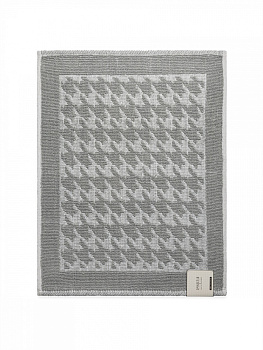 Коврик универсальный 60x80см DE'NASTIA Гусиные лапки букле серый/белый хлопок 000000000001228477
