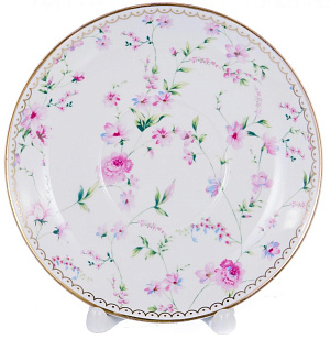 Н-р чайный,12шт,6 чашек220мл+6блюдец,розов. цветоч ситец,пд/уп,108-04004 000000000001177819