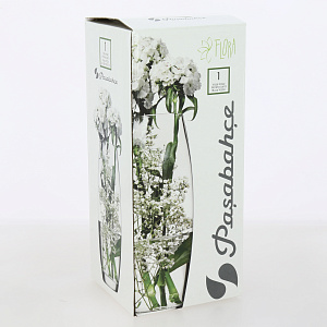 Ваза(бочка) 25см ЯБЛОКО серый глянец стекло 000000000001214295