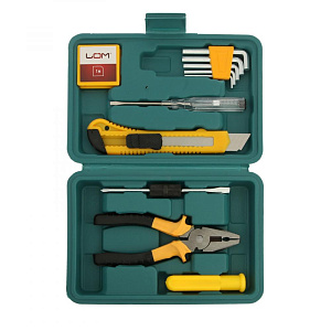 Набор инструментов в кейсе 11 предметов LOM 23 Февраля подарочная упаковка металл 000000000001211081