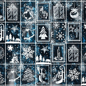 Бумага упаковочная 68,5х100см ИНТЕРПАК Еловые бусы 000000000001215334