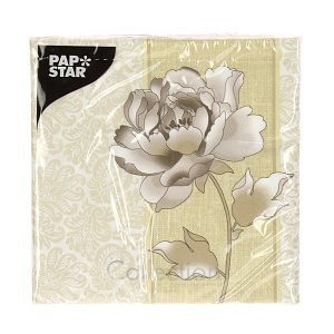 Бумажные салфетки 3-х слойные Белла Pap Star, 33?33 см, 20 шт. 000000000001142460
