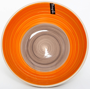 Тарелка суповая 18см 540мл ELRINGTON АЭРОГРАФ Оранж керамика 000000000001205670