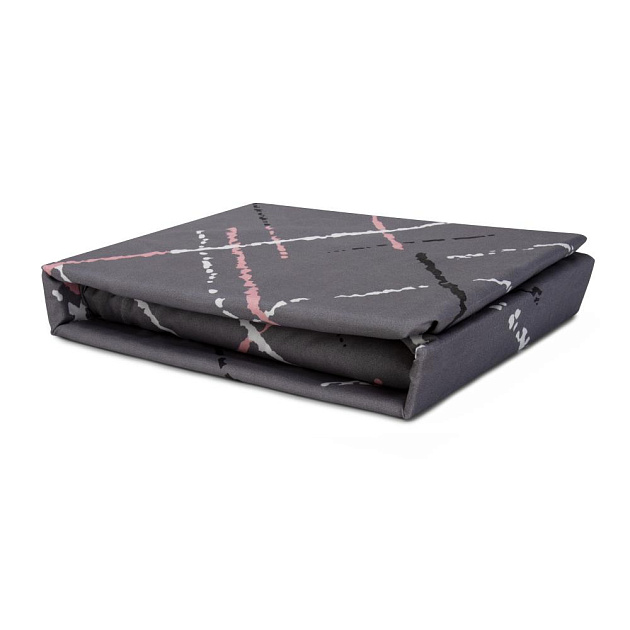 Комплект постельного белья 1,5сп СОФТИ (пододеяльник 147х215см, простыня 150х214см, наволочка 70х70см-2шт) Геометрия серый полиэстер/хлопок 000000000001226129