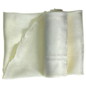 Скатерть Барокко D150 см  беж  100% ПЭ 000000000001099616