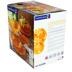 Столовый набор Lily Flower Luminarc, 19 предметов 000000000001061797