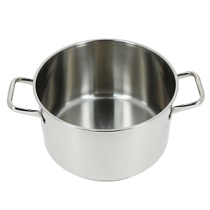 Кастрюля 6л Ария стеклянная крышка нержавеющая сталь 167579 000000000001140008