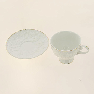 Чайная пара (чашка 220мл) BALSFORD Грация Насса подарочная упаковка с бантом фарфор 000000000001193998