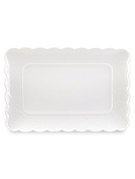 Блюдо сервировочное 31х21,5см Barocco прямоугольное фарфор 000000000001230124