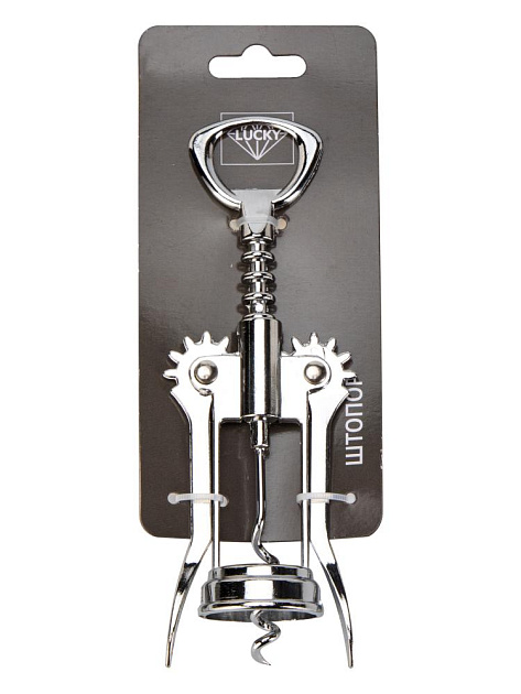 Штопор 16,5х5,5х3,5см LUCKY цинковый сплав 000000000001229351