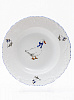 Тарелка суповая 22,5см CMIELOW Рококо Гуси глубокая фарфор