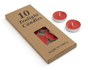 Набор свечей чайных 10шт 000000000001216435