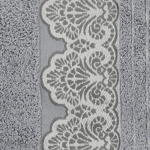 Полотенце 70х130см CLEANELLY Сальвьетта махровое плотность 460гр/м серый 100% хлопок ПЦ3501-3025,350 000000000001198601