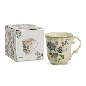 Кружка 320мл Лилия подарочная упаковка фарфор 000000000001224407