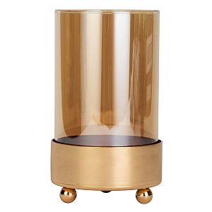 Подсвечник декоративный "ART Deco" 15см металл/стекло золото R011282 000000000001200402