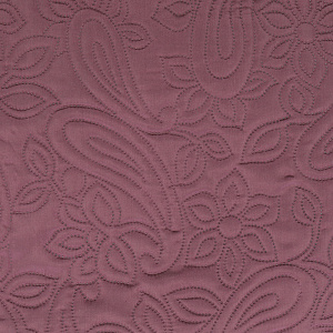 Покрывало DE'NASTIA Палермо двустороннее 190х220см атласный/матовый бордовый геом T070059 000000000001121085