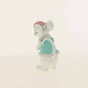 Декоративная фигурка Мышка с Птичкой из полирезины / 8,5х3,5х4см арт.80063 000000000001191333