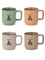 Набор кружек 4шт 350мл керамика 000000000001229756