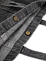 Сумка 36х47х11 DE'NASTIA Denim Bag Washed черный джинса 000000000001225553