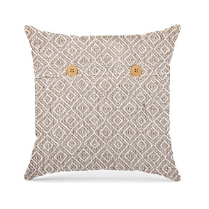 Наволочка декоративная 40х40см LUCKY QUADRO бежевый хлопок 000000000001219673