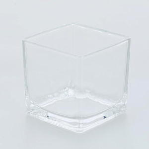 Ваза 6х6см квадратная прозрачная стекло 000000000001209248
