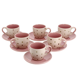 Чайный набор Agness, 220мл, 12 предметов 000000000001166335