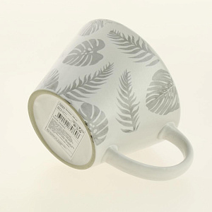 Кружка 350мл LUCKY Тропики белый керамика 000000000001209916