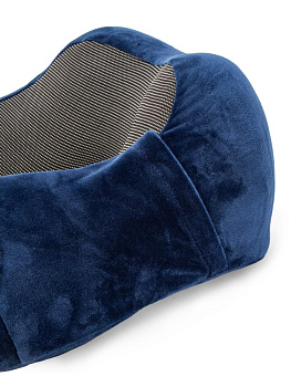 Подушка для путешествий 28х25х12см с эффектом памяти съемный чехол синий полиэстер 000000000001226503