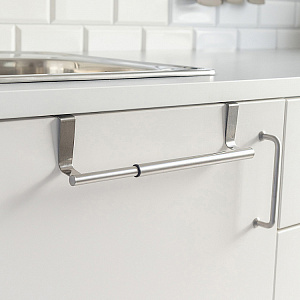 Рейлинг кухонный 23x8,7см DE'NASTIA черный нержавеющая сталь 000000000001224641