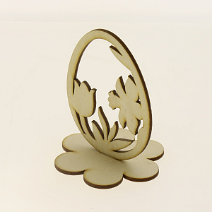 Яйцо Цветы ХВ на подставке, 7.4х10 см 000000000001171409