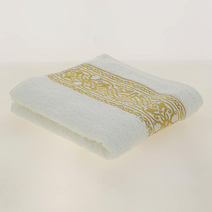 Полотенце 70х130см CLEANELLY Винченцо махровое плотность 460гр/м белый 100% хлопок ПЦ3501-1782,101 000000000001198605