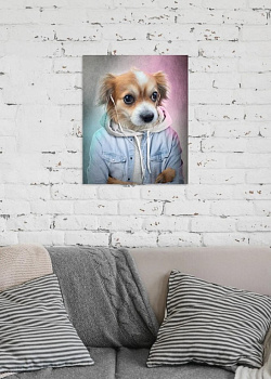 Картина на холсте (канвас) 40х50см Чихуахуа 000000000001214933