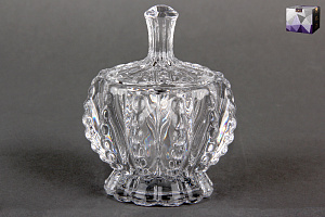 Ваза с крышкой 8.2см гранение стекло,DSTG1028-3.5 000000000001193560