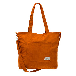 Сумка женская 34x34х7см терракот вельвет/полиэстер 000000000001221755