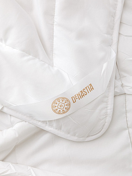 Одеяло 1,5-спальное 140x205см DE'NASTIA облегченное с бамбуковым волокном белый полиэстер 000000000001219097