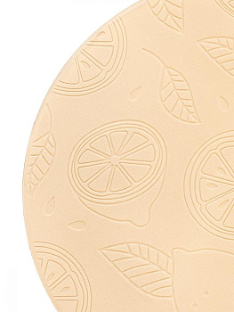 Салфетка сервировочная DE'NASTIA D36см лимоны 100%ЭВА молочный E000089 000000000001199304