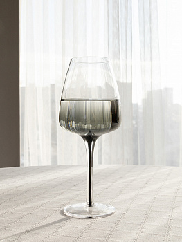 Бокал для вина 400мл DE'NASTIA Gravity графит стекло 000000000001228685