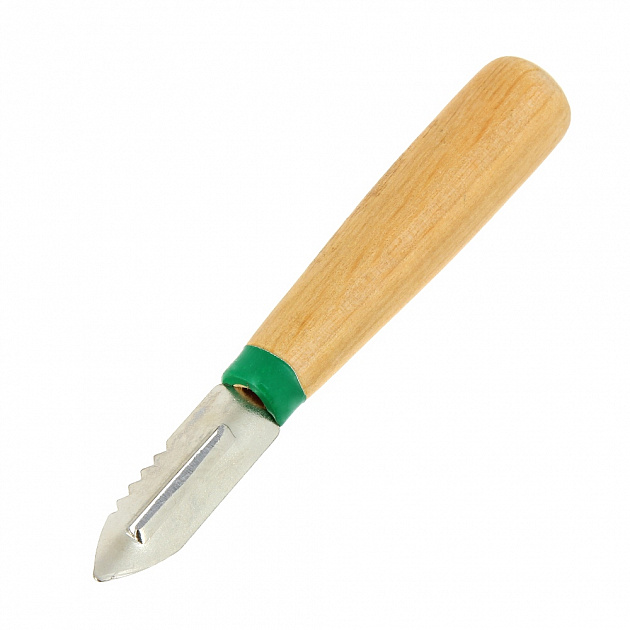 Овощечистка с деревянной ручкой Евростиль 000000000001116732
